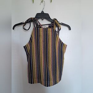 Striped Multicolor Women's Tank Top
